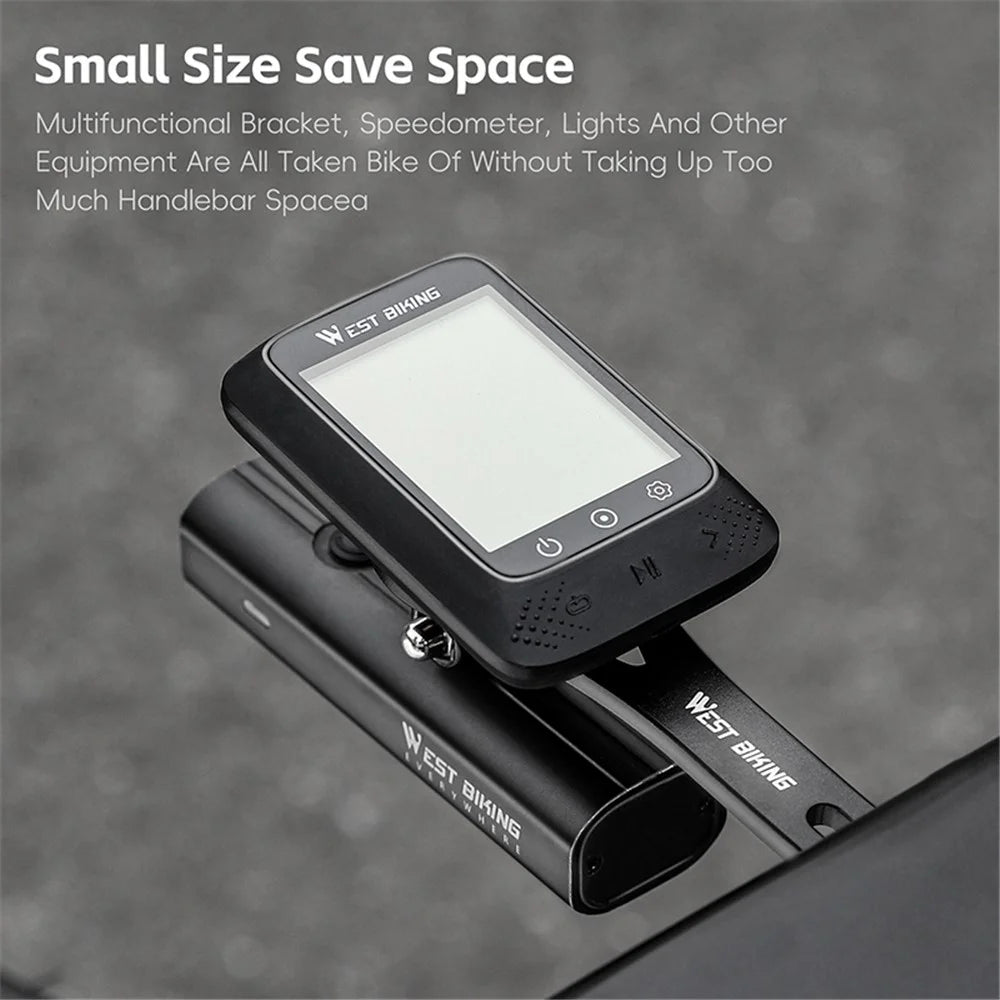 WEST BIKING YP0719401 MTB Bike Speedometer Holder Aluminum Alloy Stopwatch Mount, Adjustable Hollow Style - 4