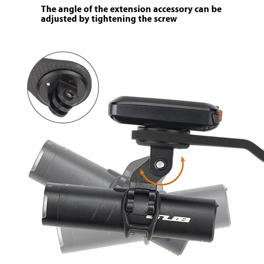 GUB 692 Extension Bracket for Garmin / Cateye / Bryton / Wahoo Carbon Fiber Titanium Alloy Bike Computer Handlebar Mount - 5