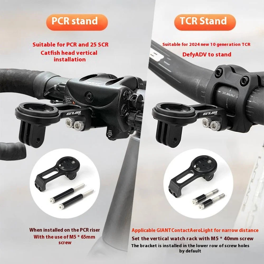 GUB 655 For Giant PCR / TCR Series Bike Computer Mount Holder Aluminum Alloy Extension Bracket - 3