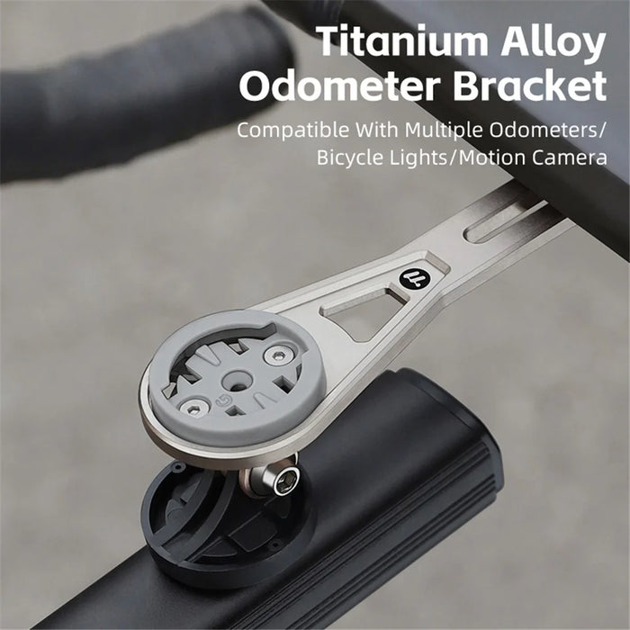 WEST BIKING YP0719438 Titanium Alloy Bike Computer Mount Extension Bracket for Bicycle Handlebar - 3