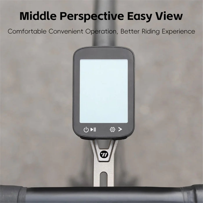 WEST BIKING YP0719438 Titanium Alloy Bike Computer Mount Extension Bracket for Bicycle Handlebar - 6