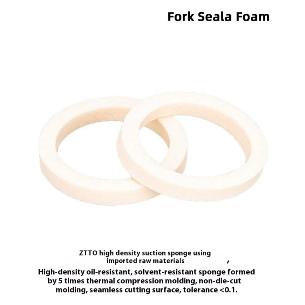 ZTTO 2Pcs Mountain Bike Shock Absorber Front Fork Sponge Ring Lubrication Fork Care Foam Ring - 30mm - 6