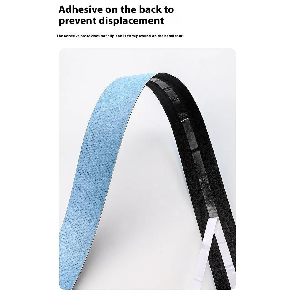 WEST BIKING YP0804082 1 Pair Road Bike Handlebar Tape Wear-Resistant Anti-Slip PU Wrapping Strap - Gradient Blue - 5