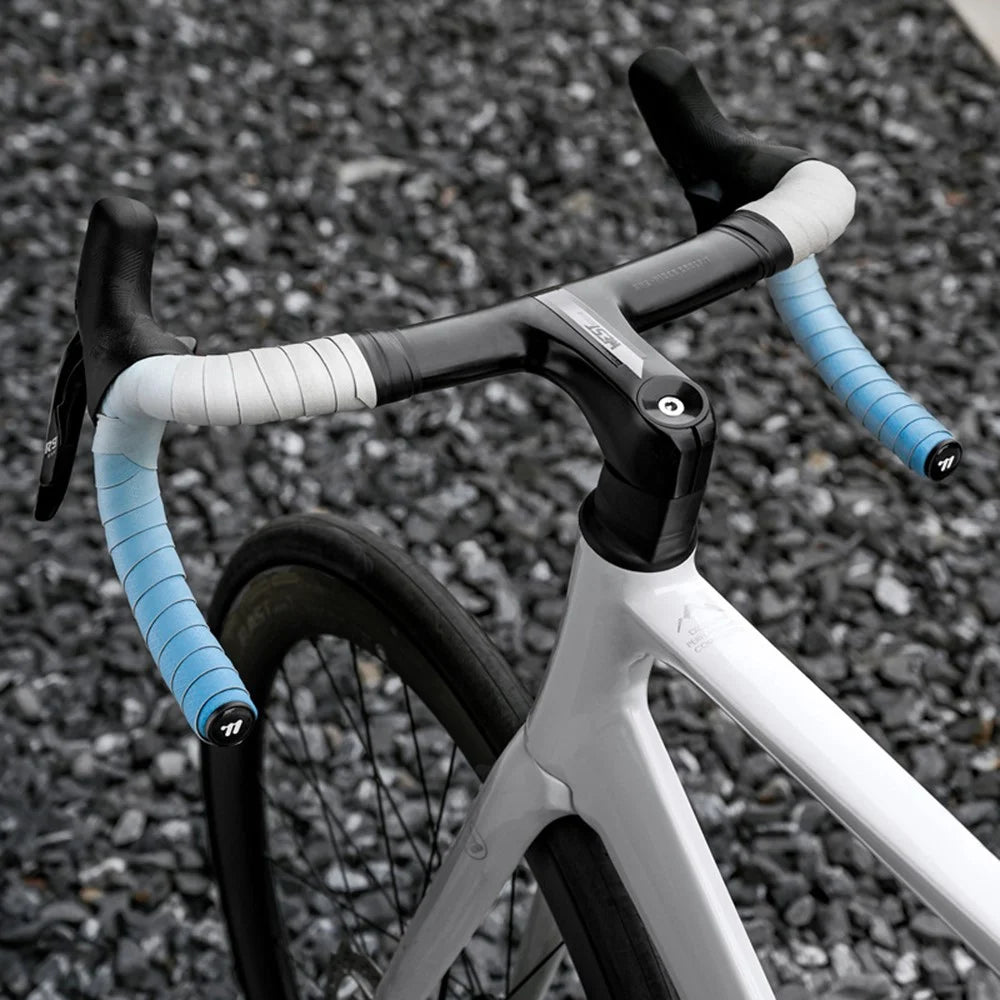 WEST BIKING YP0804082 1 Pair Road Bike Handlebar Tape Wear-Resistant Anti-Slip PU Wrapping Strap - Gradient Blue - 7