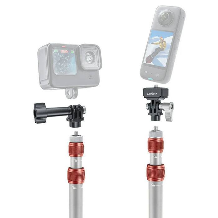 LANPARTE MF-02 Motorcycle Aluminum Alloy Extendable Flag Pole Action Camera Support Stick - 3