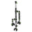 LANPARTE PMH-C3 Motorcycle Sports Camera Mount Kit Aluminum Alloy Telescopic Riding Camera Bracket - 1