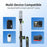 LANPARTE PMH-C3 Motorcycle Sports Camera Mount Kit Aluminum Alloy Telescopic Riding Camera Bracket - 5