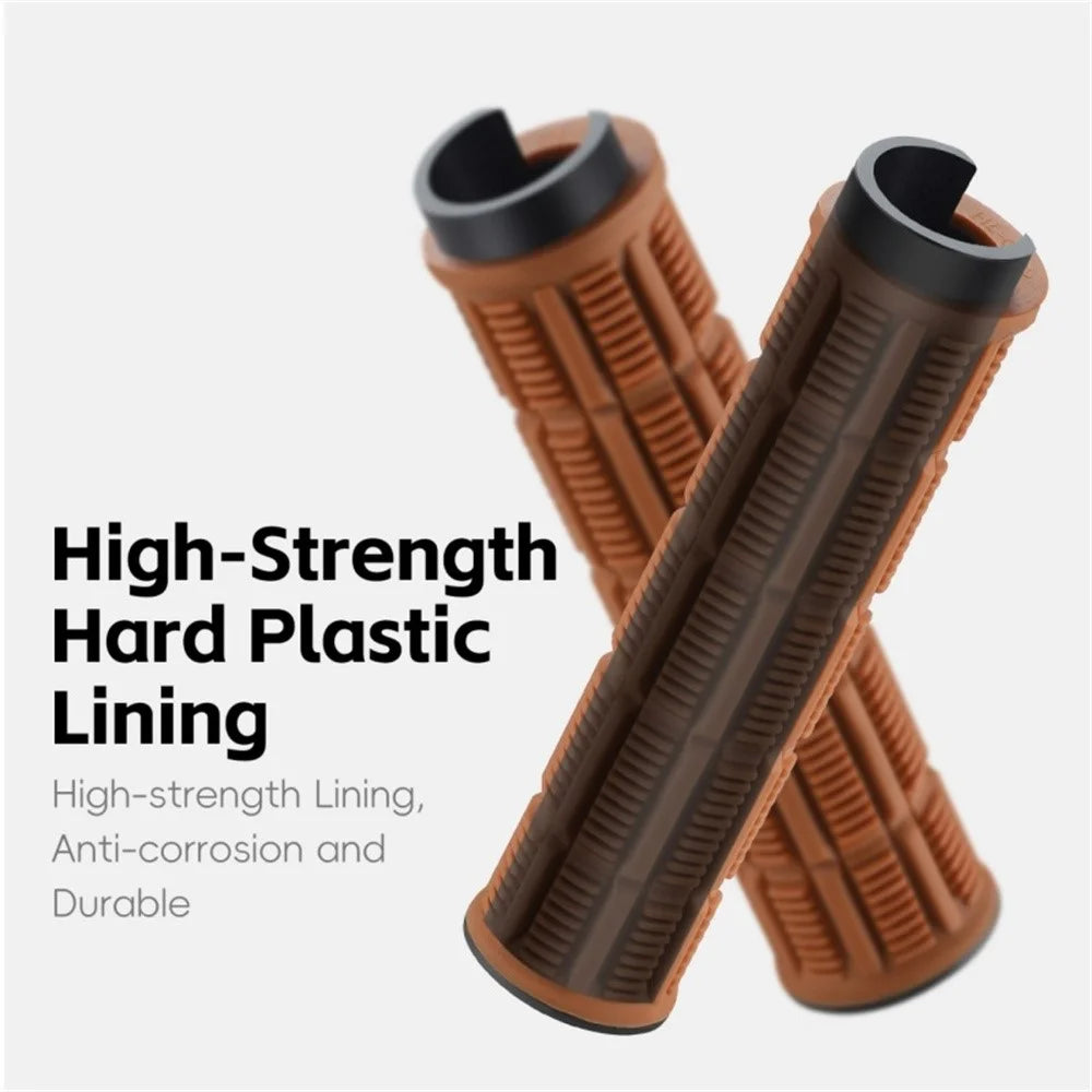 WEST BIKING YP0804089 1 Pair Anti Slip Mountain Bike Handlebar Grips Shock Absorbing Bicycle Grips - Black - 5