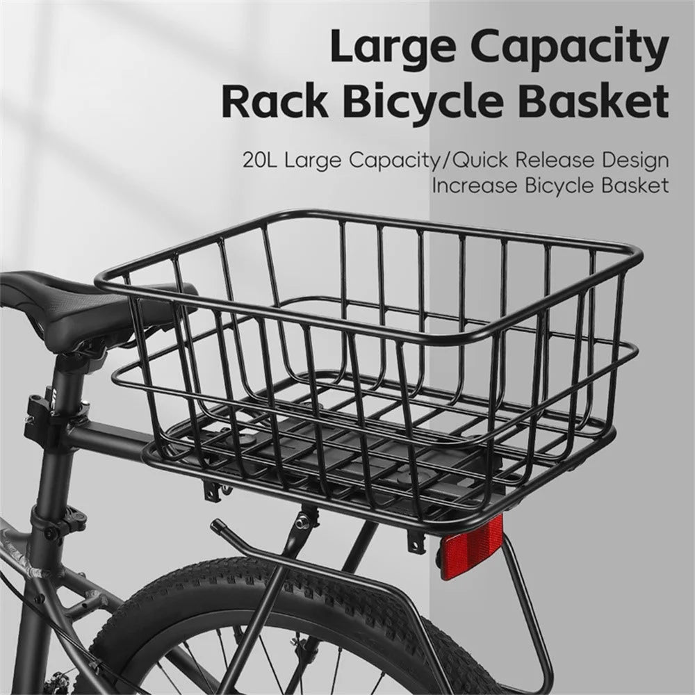 WEST BIKING YP0712043 26-29 Inch MTB Bike Rear Rack Aluminum Alloy Detachable Basket Cargo Carrier - 2