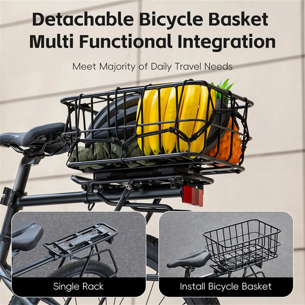 WEST BIKING YP0712043 26-29 Inch MTB Bike Rear Rack Aluminum Alloy Detachable Basket Cargo Carrier - 3
