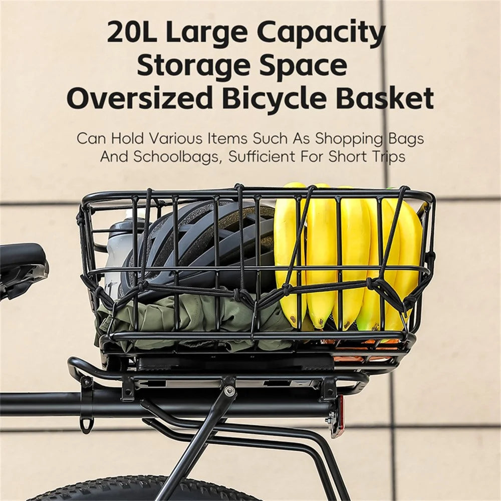 WEST BIKING YP0712043 26-29 Inch MTB Bike Rear Rack Aluminum Alloy Detachable Basket Cargo Carrier - 6