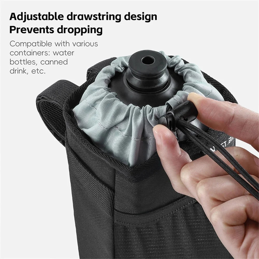 WEST BIKING YP0707411 Bicycle Cycling Water Bottle Bag Bike Handlebar Front Insulated Pouch - Pink - 6