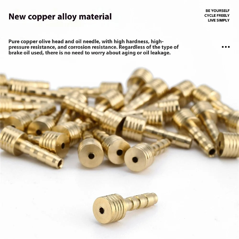 WEST BIKING YP0719479 30 Pairs Mountain Bike Hydraulic Brake Hose Olive Head Set Oil Disc Brake Hose Connecting Ring - BH59 / 63 - 4