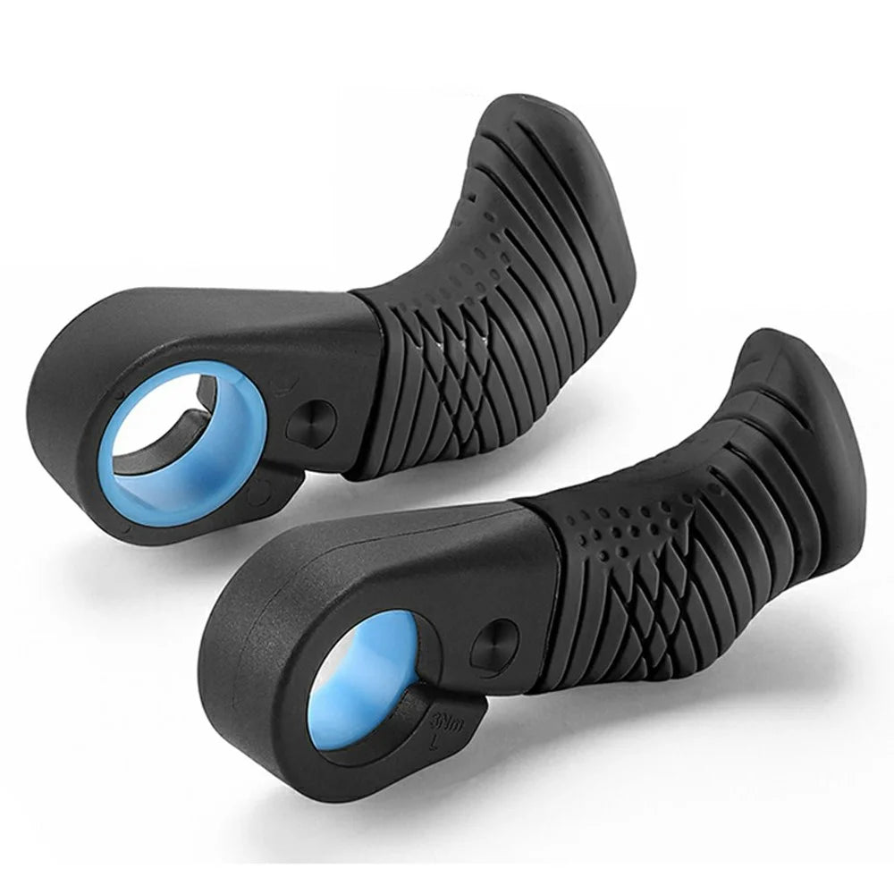 WEST BIKING YP0804087 Mountain Bike Thumb Grips Ergonomic Bike Grip Handle Extension Handlebar - Black - 1