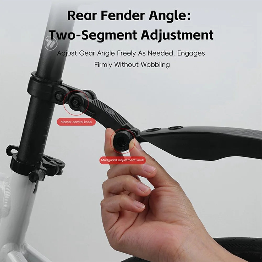 WEST BIKING Road Bike Fender Set Front / Rear Mudguards 26 / 29 Inch 700C Bicycle Rainproof Shield for Cycling - 4