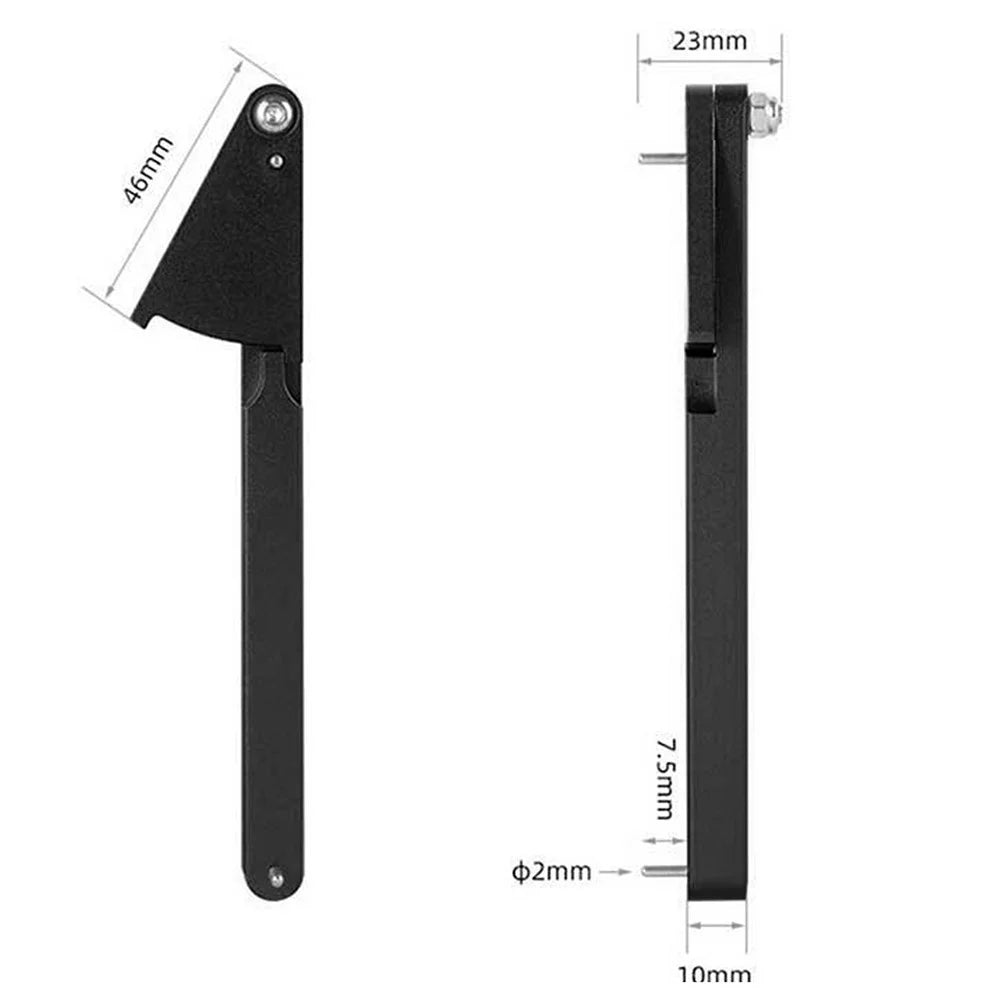 ENLEE EN-2.8 Standard Bicycle Chain Gauge Wear Indicator Road Mountain Bike Chain Stretch Testing Tool - Black - 6
