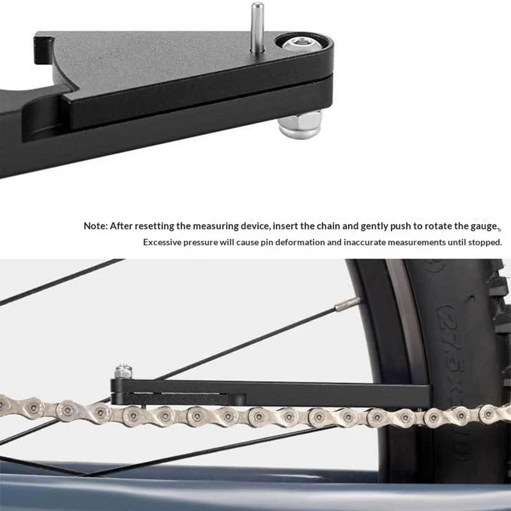 ENLEE E22158 EN-3.0 Bicycle Chain Wear Indicator Tool Precision Measuring Ruler for Mountain Road Bike Maintenance - 5