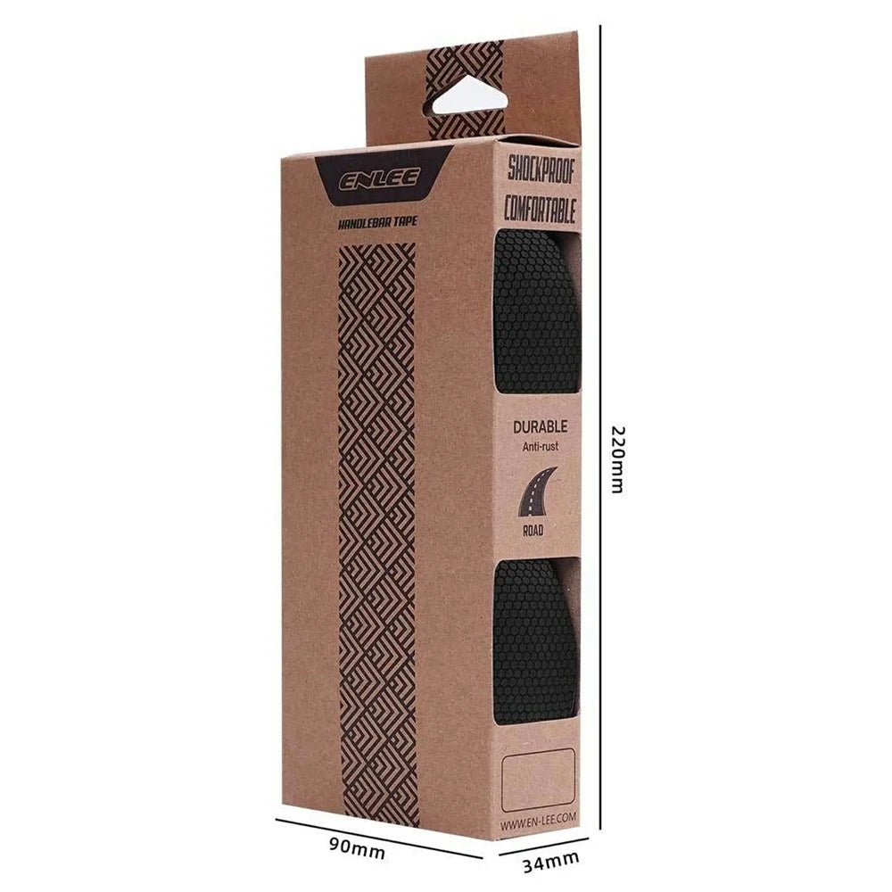ENLEE ZG-01 2Pcs Anti-Slip PU Leather Bicycle Handlebar Tape Shock Absorbing EVA Foam Bike Bar Wrap - 7