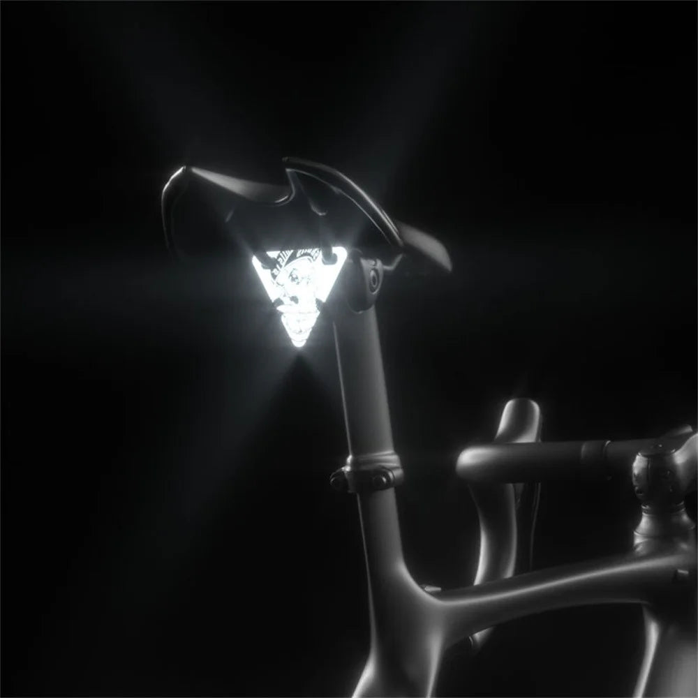 ENLEE Bicycle Seat Reflector Waterproof Night Riding Warning Sign Triangle Plate for Mountain / Road Bike - A - 4