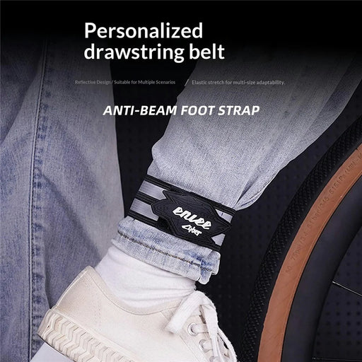 ENLEE ES30 1Pc Reflective Cycling Pant Leg Band High Visibility Elastic Bicycle Ankle Strap for Night Riding - 2