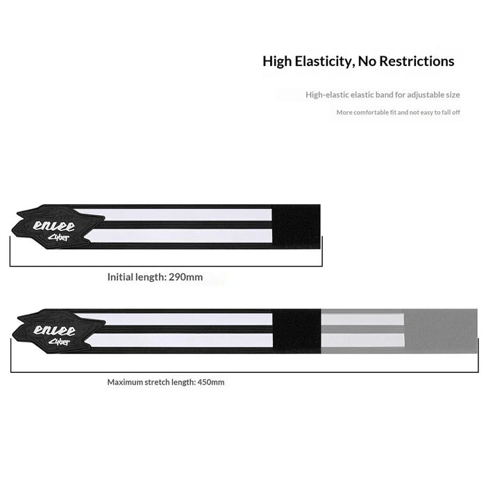 ENLEE ES30 1Pc Reflective Cycling Pant Leg Band High Visibility Elastic Bicycle Ankle Strap for Night Riding - 6