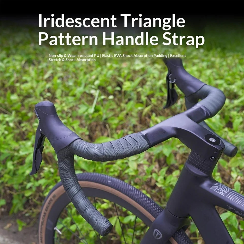 ENLEE RH-5Y 1Pair Road Bike Handlebar Tape Bicycle Cycling Handle Wraps Breathable Anti-Slip Shock Absorbing - Dark Purple - 2