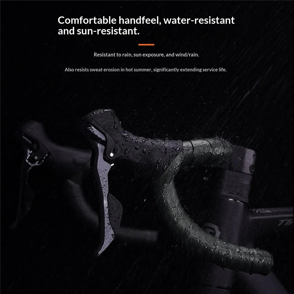 ENLEE RH-5Y 1Pair Road Bike Handlebar Tape Bicycle Cycling Handle Wraps Breathable Anti-Slip Shock Absorbing - Dark Purple - 3