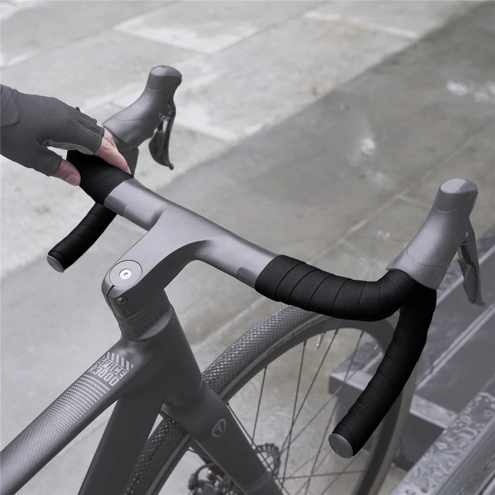 ENLEE RH-5Y 1Pair Road Bike Handlebar Tape Bicycle Cycling Handle Wraps Breathable Anti-Slip Shock Absorbing - Dark Purple - 5