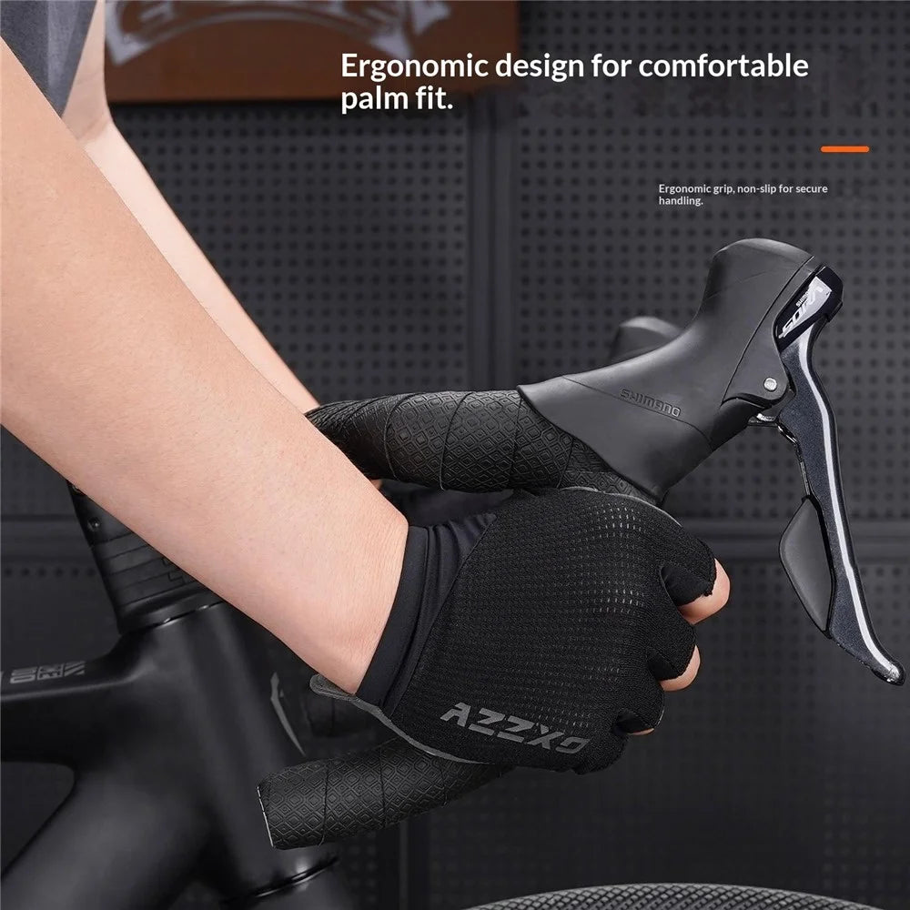 ENLEE Pro-X3 1 Pair Road Bike Handlebar Tape Cycling Drop Bar Wrap Anti-Slip Breathable for Road Bikes / Fixed Gear - Black - 4