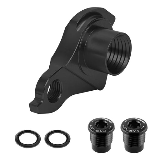 ENLEE EL-CNC3 UDH Thru Axle Rear Derailleur Hanger for MTB / Gravel Bikes, Anodized Aluminum Alloy - Black - 1