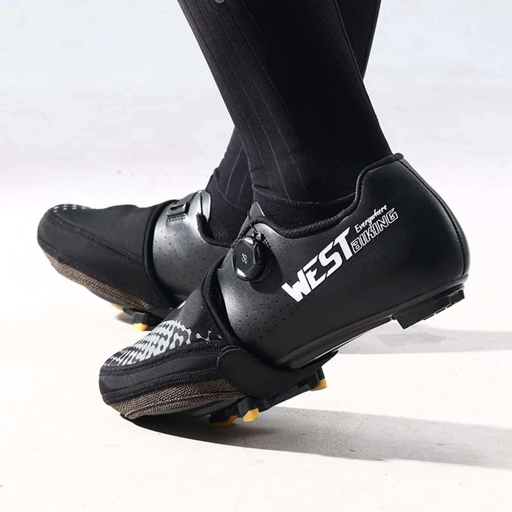 WEST BIKING YP0215051 1 Pair Cycling Toe Covers Half Palm Windproof Shoes Covers for Men Women - M / 37-40 - 6