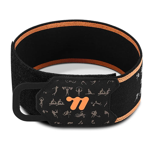 WEST BIKING YP0719495 Reflective Cycling Pant Strap Adjustable Anti-Slip Leg Band with Magic Tape Fastener for Riding Safety - Orange - 1