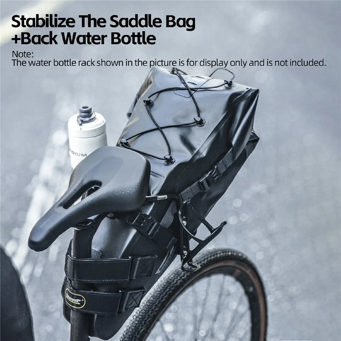 RHINOWALK SK502B Bicycle Saddle Bag Stabilizer with Anti-Scratch Plate  /  Water Bottle Cage Mount Holes for Seat Bags Support Adapter - 4