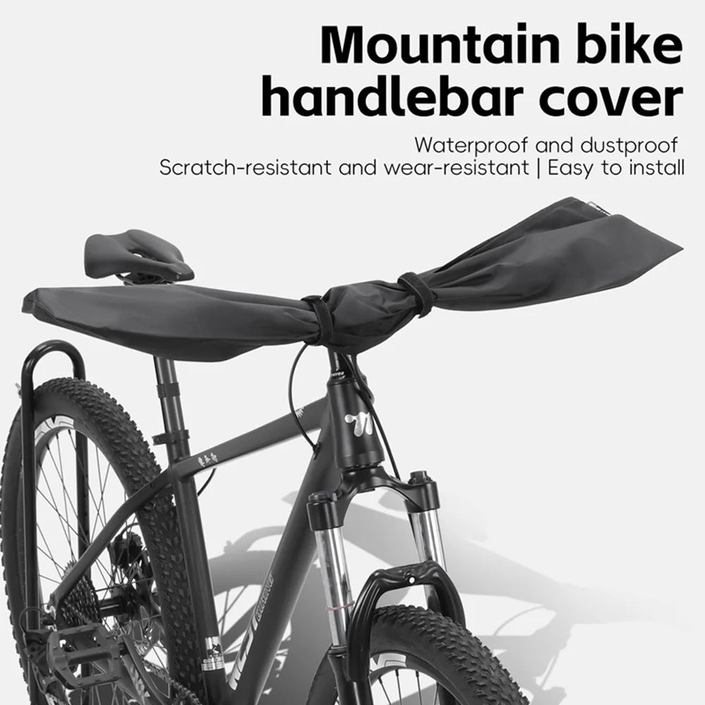 WEST BIKING YP0719302 Bike Handlebar Cover Waterproof Dustproof Bicycle Accessory - Black - 2