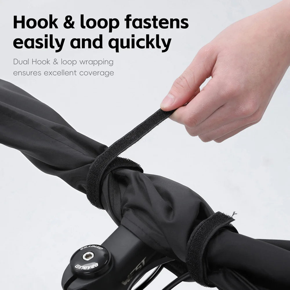 WEST BIKING YP0719302 Bike Handlebar Cover Waterproof Dustproof Bicycle Accessory - Black - 5