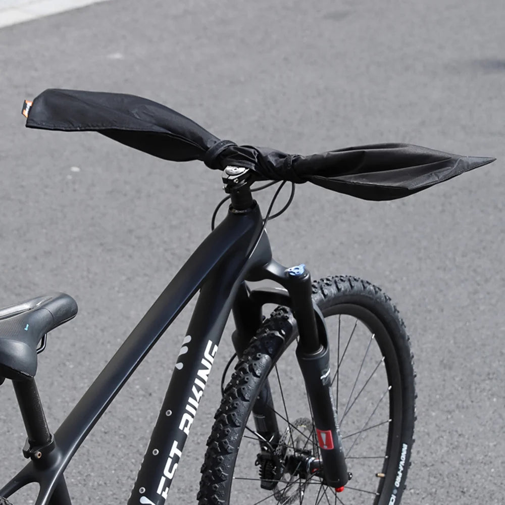 WEST BIKING YP0719302 Bike Handlebar Cover Waterproof Dustproof Bicycle Accessory - Black - 6