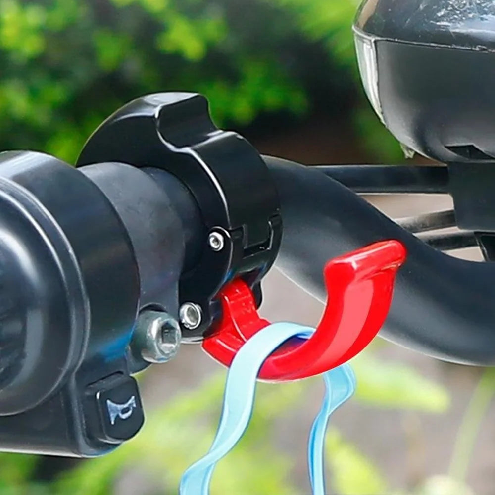 Electric Bike Hook Universal Front Mount No Drilling Installation Foldable Heavy Duty Hanging Hook - Red - 7