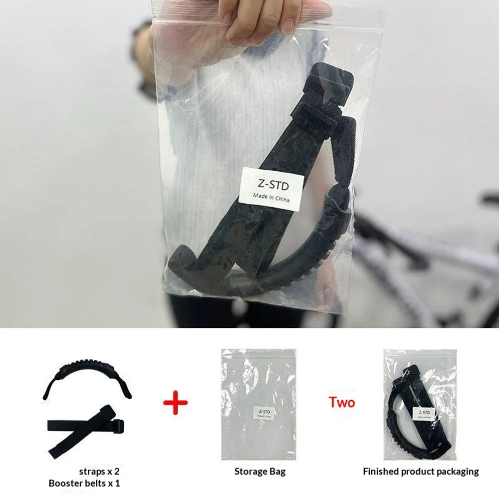Bicycle Carrying Strap Portable Bike Lift Handle Lightweight Shoulder Strap For Mountain Road Folding Bikes - Black - 6