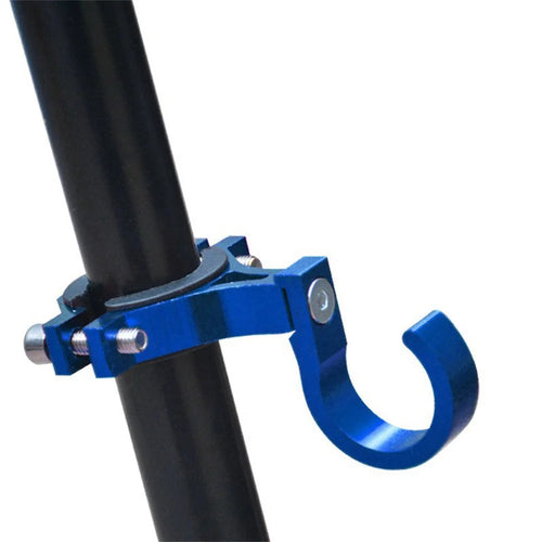 Electric Bike Hook Front Mount No Drill Universal Hanging Hook For Scooter Motorcycle Helmet Storage - Blue - 1