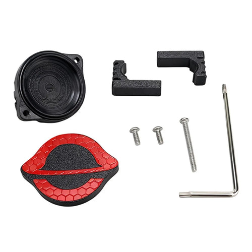 915256 Hidden Holder Case for Apple AirTag Bike Seat Reflective Tail Light Waterproof Anti-theft Tracker Mount - Red - 1