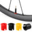 MUQZI  Engineering Plastic Shrader to Presta Valve Stem Converter Rim Hole Adapter for Mountain Road Folding Bikes - Black - 2