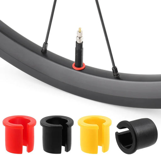 MUQZI  Engineering Plastic Shrader to Presta Valve Stem Converter Rim Hole Adapter for Mountain Road Folding Bikes - Black - 2