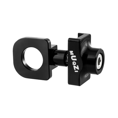 MUQZI Folding Bike Chain Tensioner CNC Aluminum Alloy Single Speed Bicycle Chain Adjuster for Cycling - Black - 1