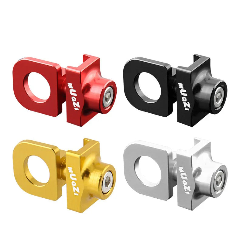 MUQZI Folding Bike Chain Tensioner CNC Aluminum Alloy Single Speed Bicycle Chain Adjuster for Cycling - Black - 2