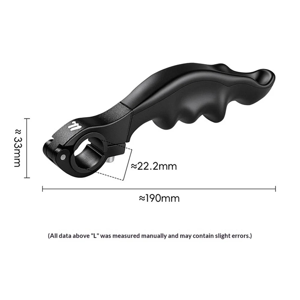WEST BIKING YP0804099 Bicycle Rest Grips Ergonomic Auxiliary Handle for Mountain Bike Road Bike - Black - 7