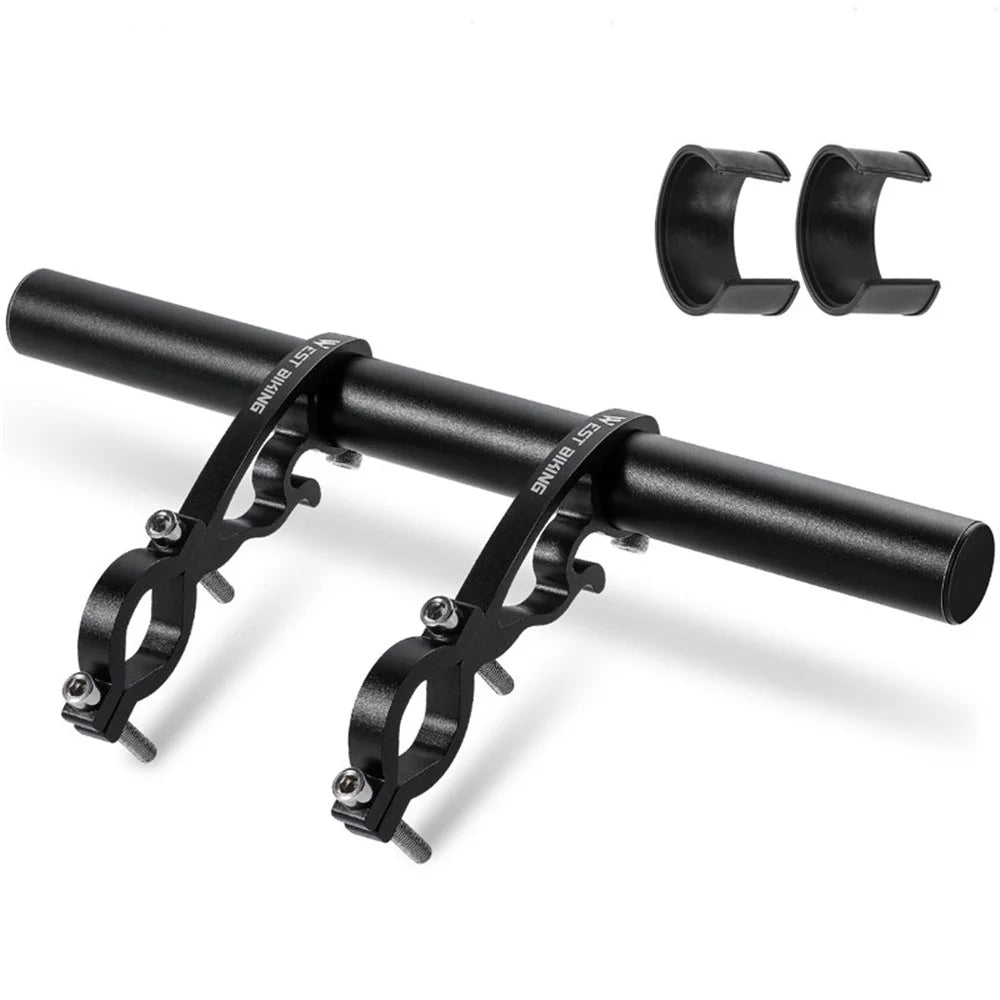 WEST BIKING Aluminum Alloy Bicycle Handlebar Extender Double Clamp Bracket for Bike Light GPS Computer - 7