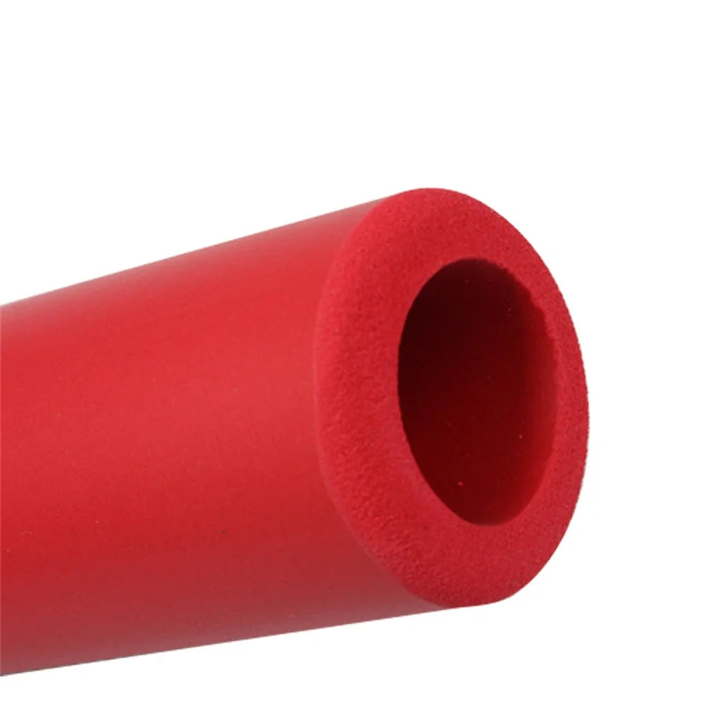 MEROCA 1 Pair MTB Bike Handle Bar Cover Shock-absorption Nonslip Silicone Bicycle Handlebar Grips - Red - 3