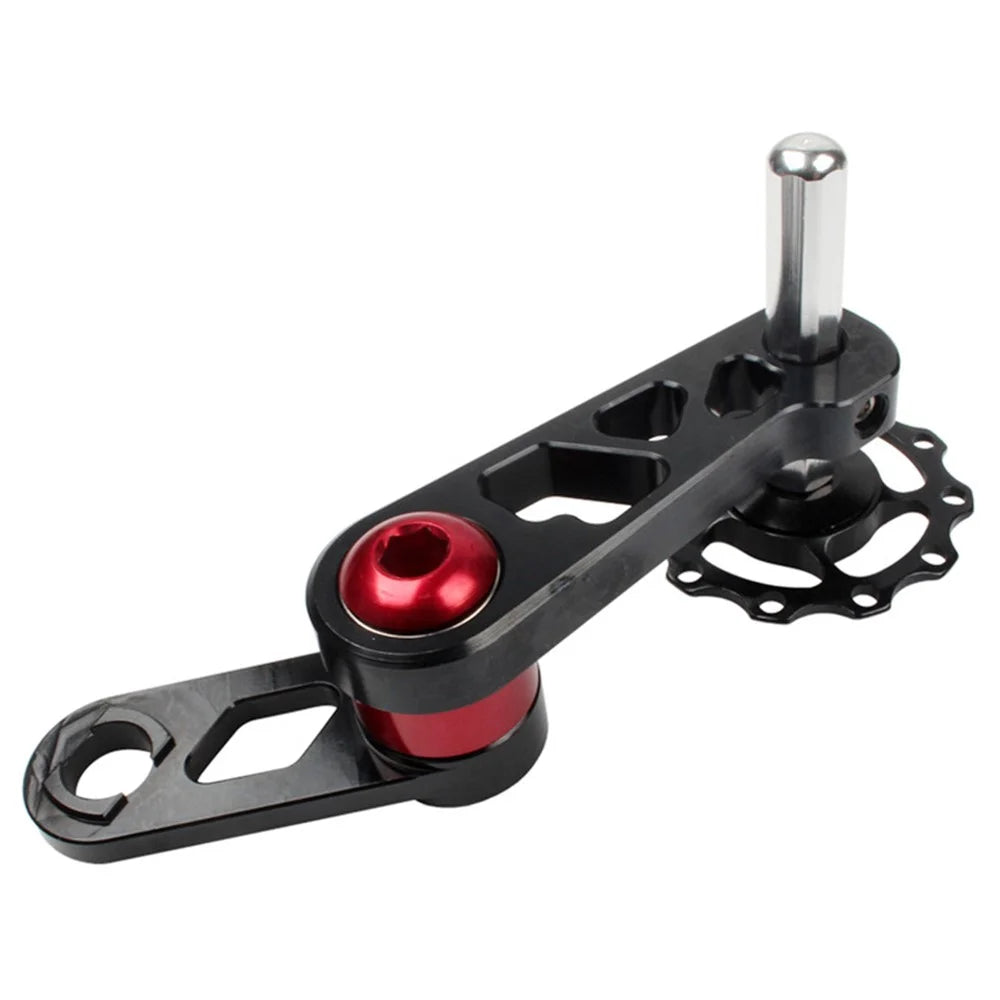 LITEPRO Single Multi-Color Speed Bike Chain Tensioner Aluminum Alloy Folding Bicycle Bicycle Chain Stabilizer - Black - 3