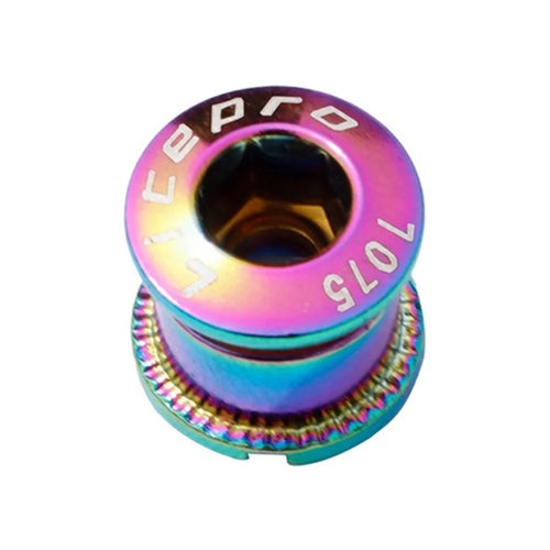 LITEPRO MTB Mountain Road Bicycle Electroplated Colorful Steel Chainwheel Bolt Bike Chainring Screw - 1
