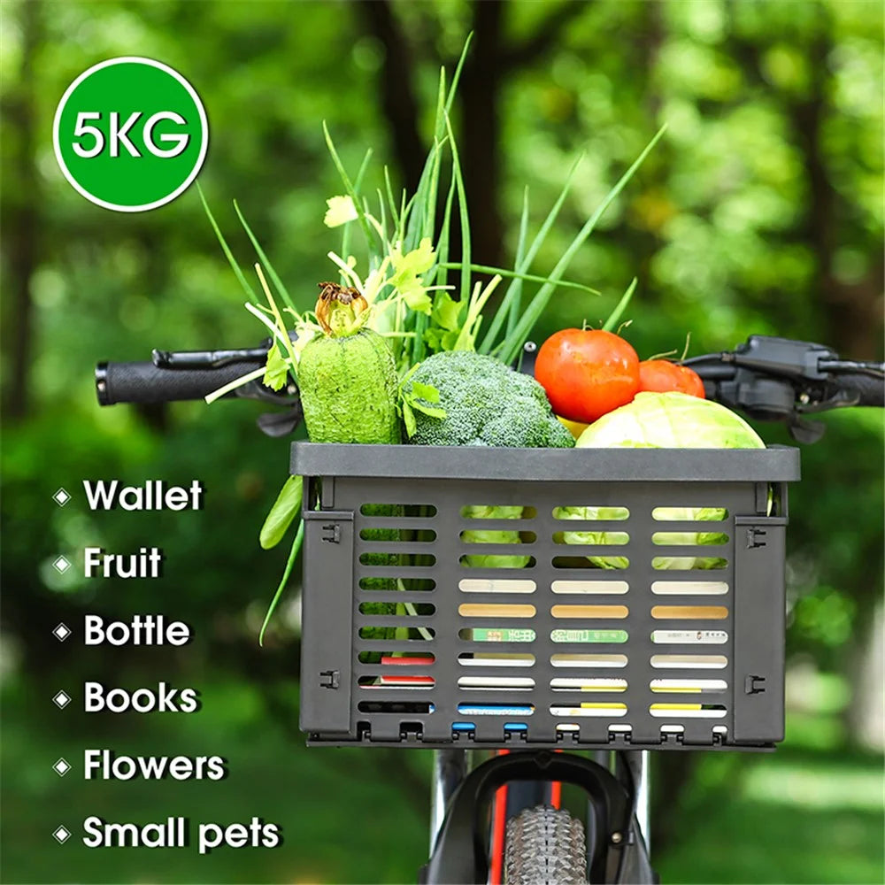 WEST BIKING YP0712031 Bicycle Basket Bike Handlebar Foldable Pannier Cycling Carrying Pouch Carrier Holder - 2